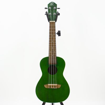 Used Ortega Earth Series RUFOREST Forest Green Concert Ukulele - Very Good Condition
