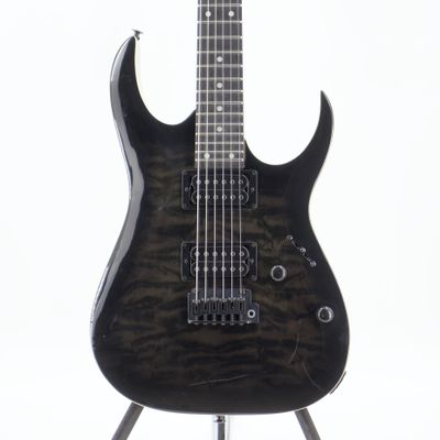 Used Ibanez GRGA120QA Transparent Black Sunburst Electric Guitar - Very Good