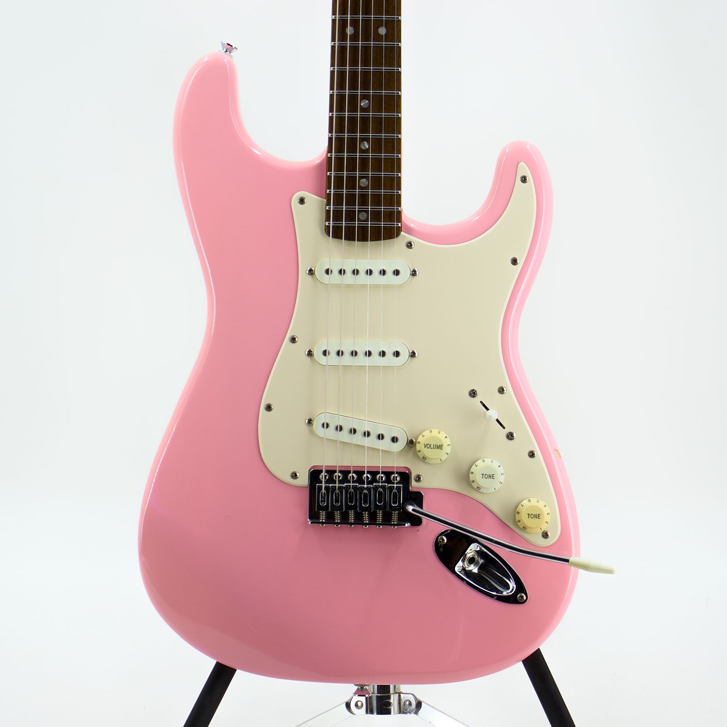 Used AS/IS Squier Bullet Stratocaster HT Shell Pink Electric Guitar