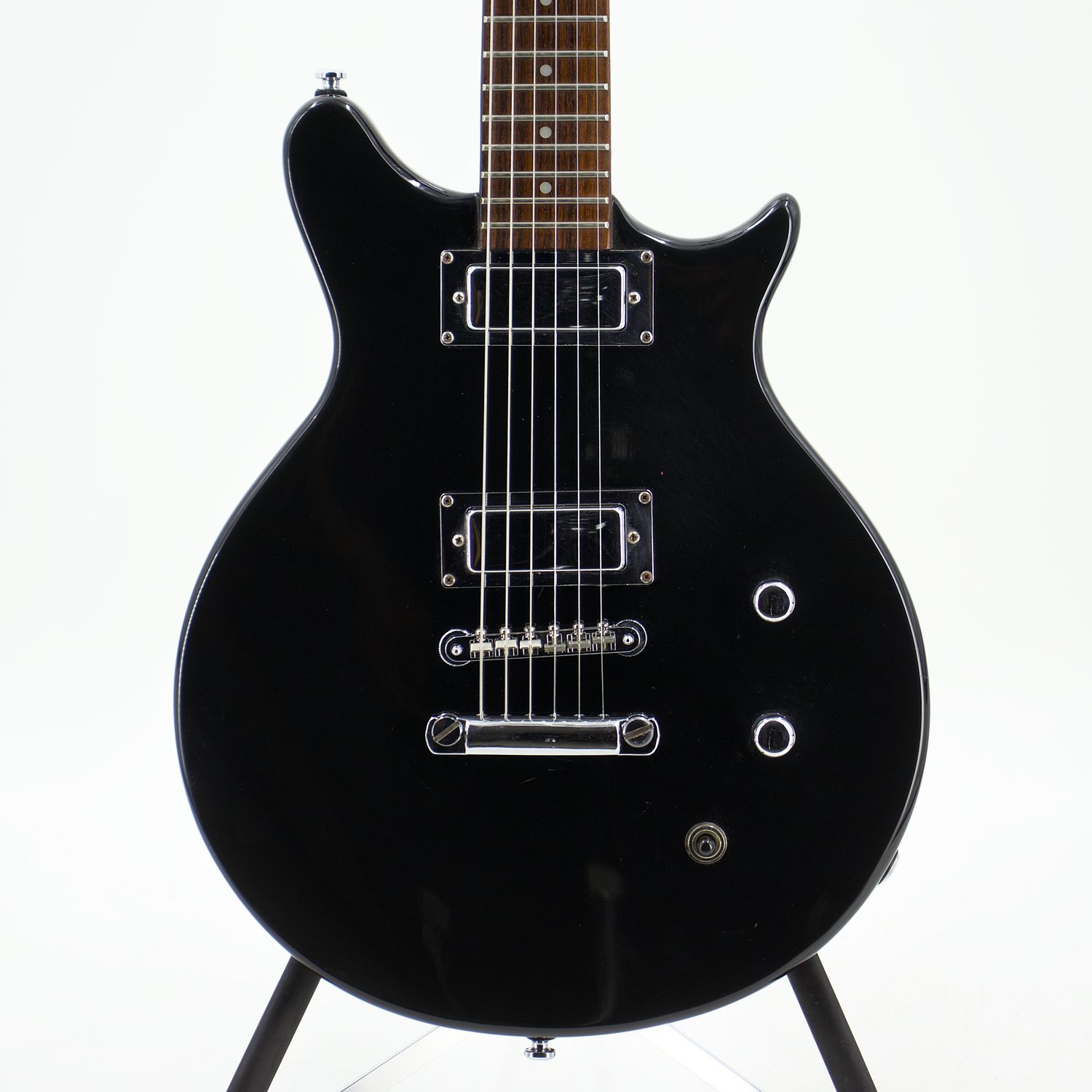 Used Hamer Eclipse Slammer Series Black Double-Cut HH Electric Guitar