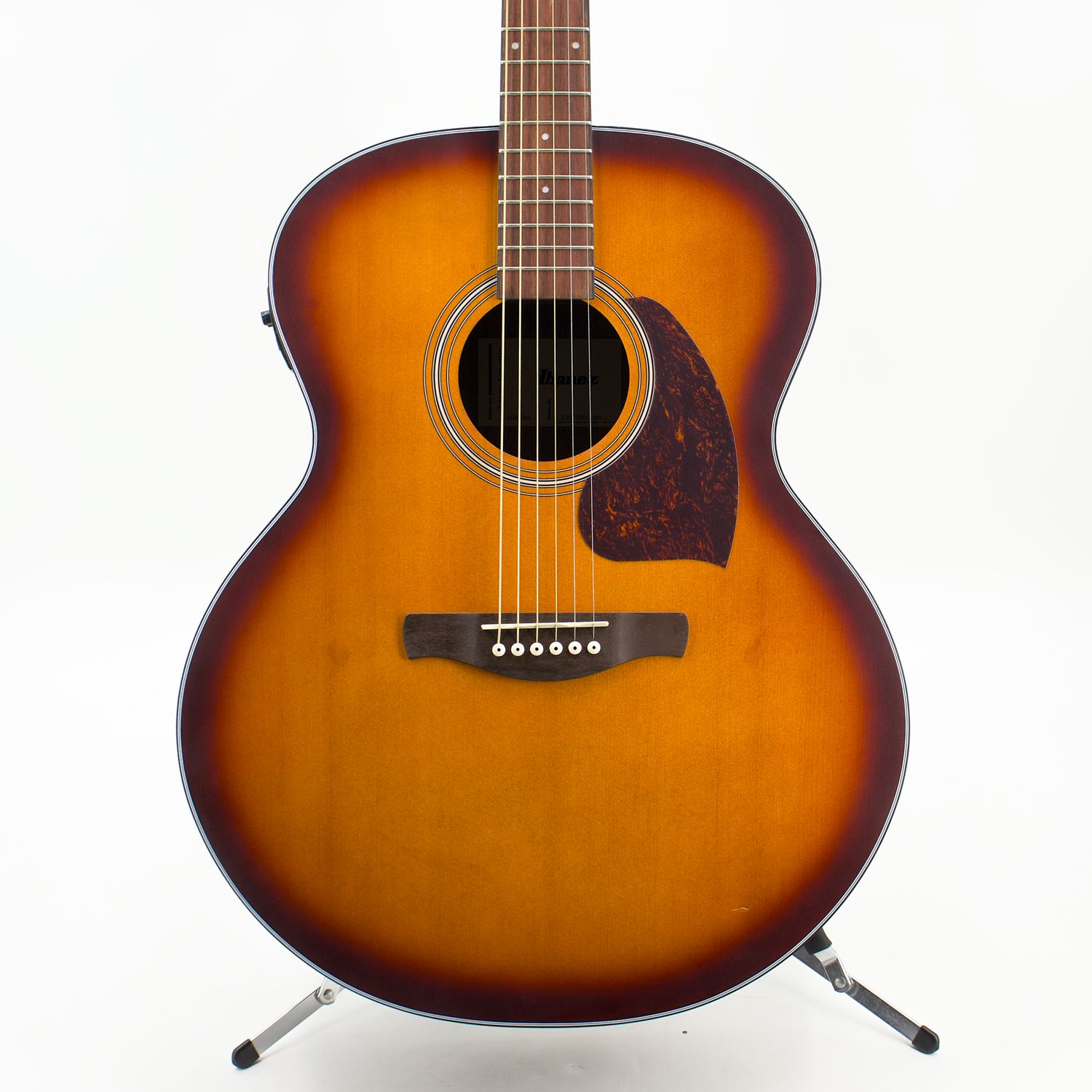 Used Ibanez PF50E Vintage Amber Sunburst Acoustic Electric Guitar
