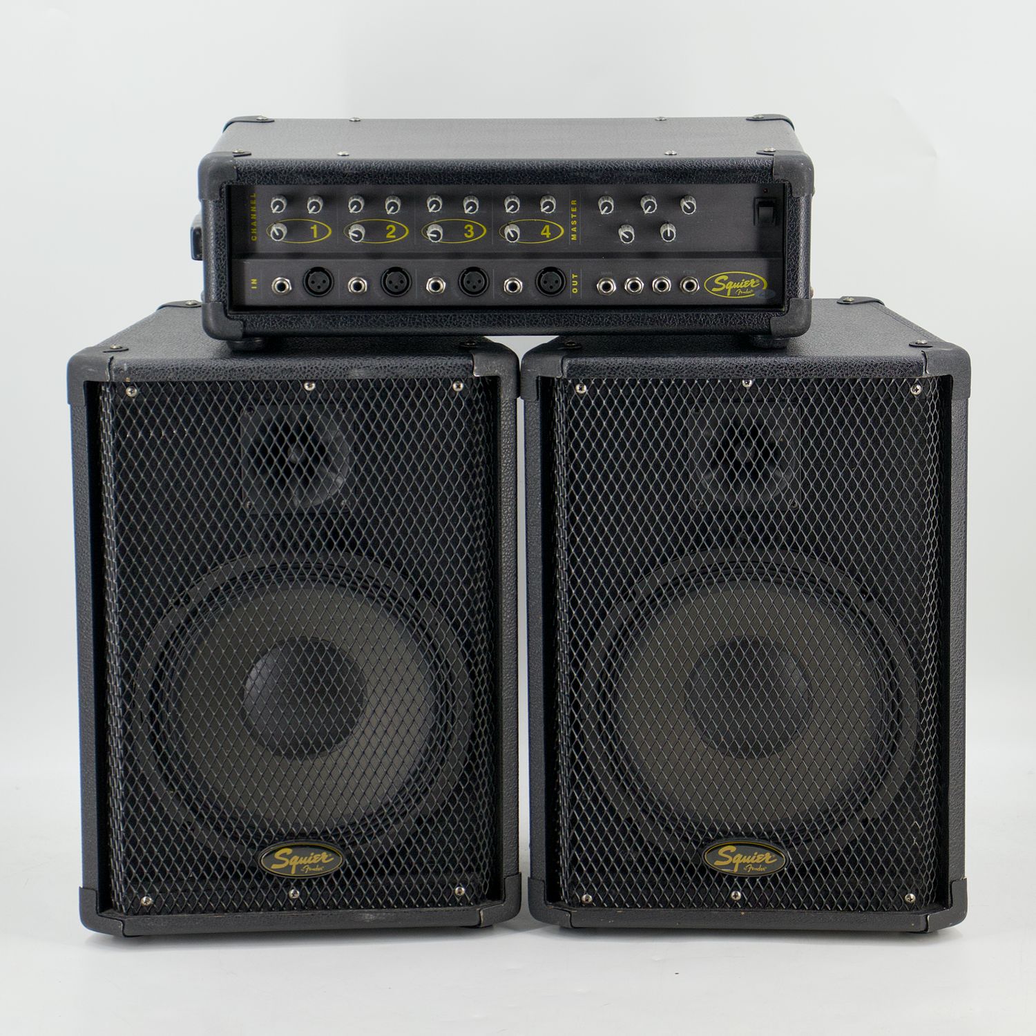 Used Fender Squier 4 Portable 80-Watt P.A. System Black Very Good Condition