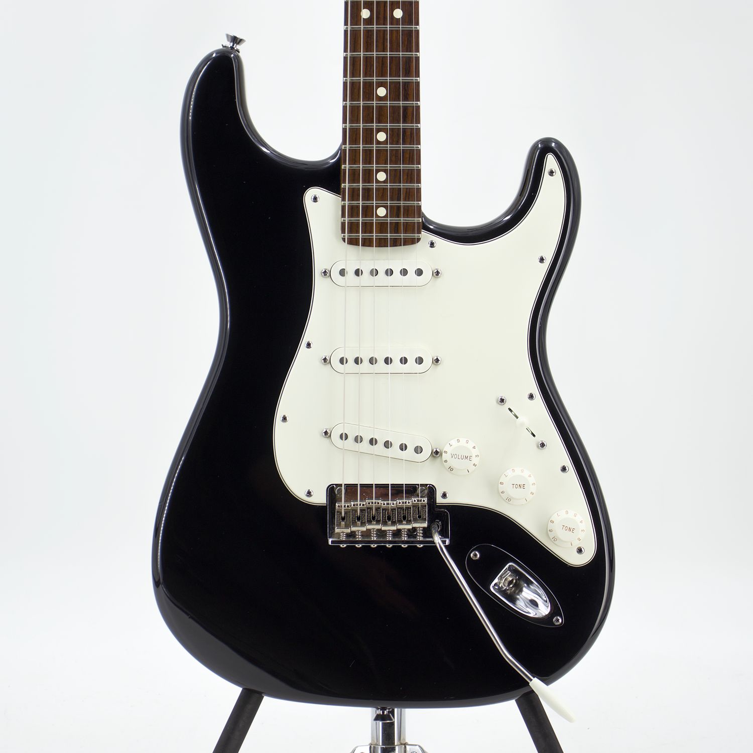Used Fender 2010 American Standard Stratocaster Black Electric Guitar w/Case