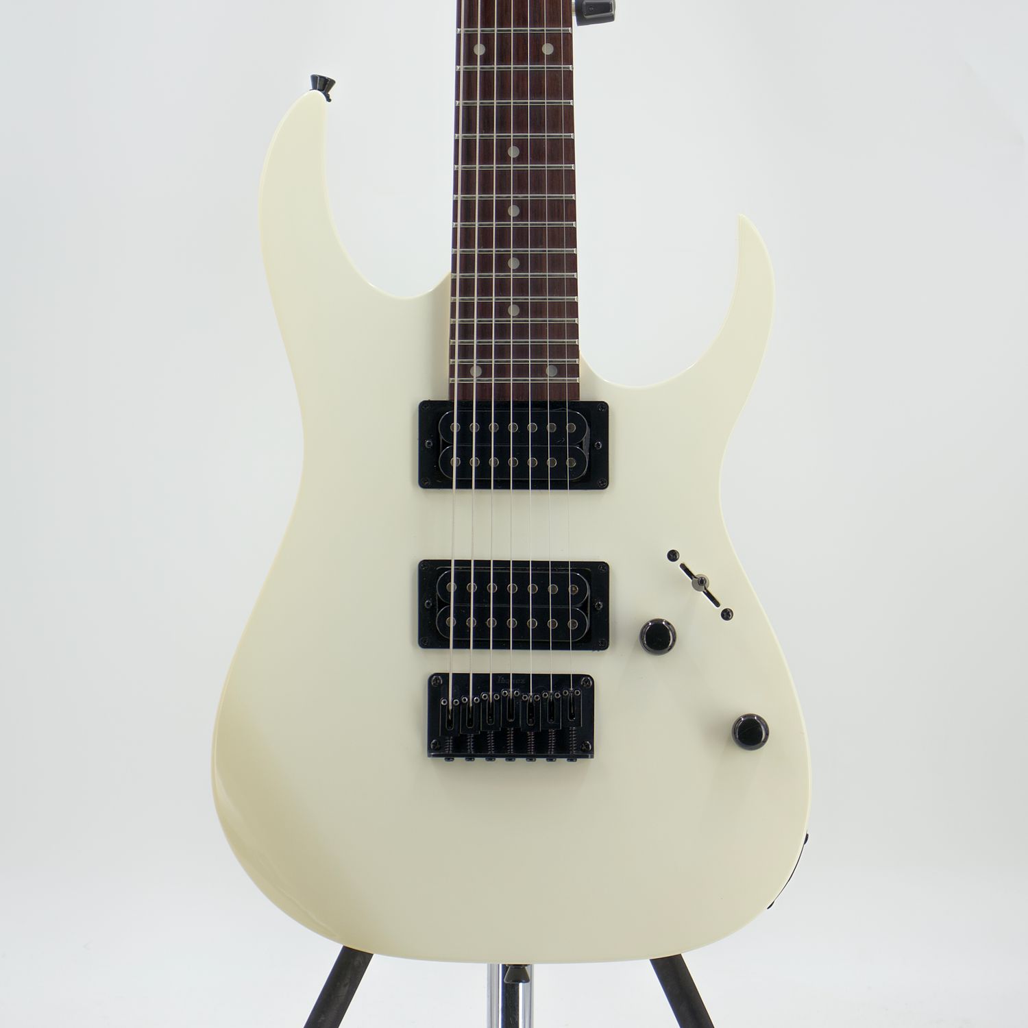 Used Ibanez GRG7221 White 7-String Electric Guitar