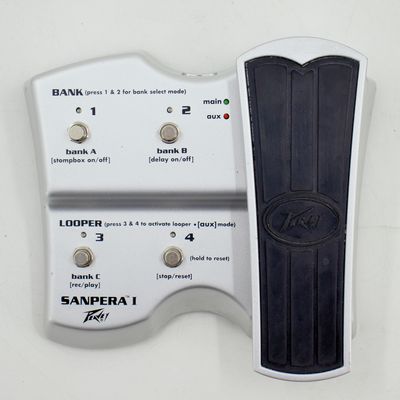 Used Peavey Sanpera I Vypyr Foot Controller Silver w/Included Cable