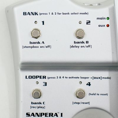Used Peavey Sanpera I Vypyr Foot Controller Silver w/Included Cable