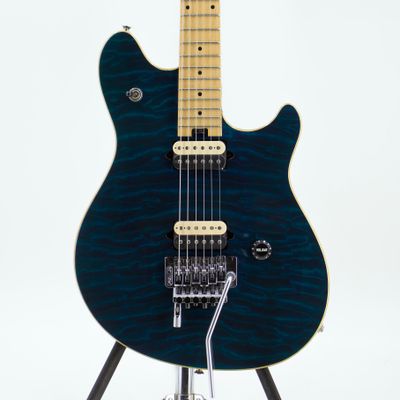 Used EVH Wolfgang Special Transparent Blue Burst Electric Guitar w/ Floyd Rose &amp; D-Tuna w/ Hard Case