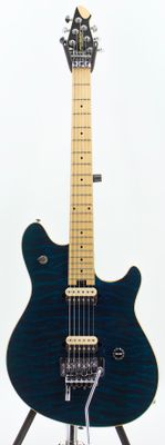 Used EVH Wolfgang Special Transparent Blue Burst Electric Guitar w/ Floyd Rose &amp; D-Tuna w/ Hard Case