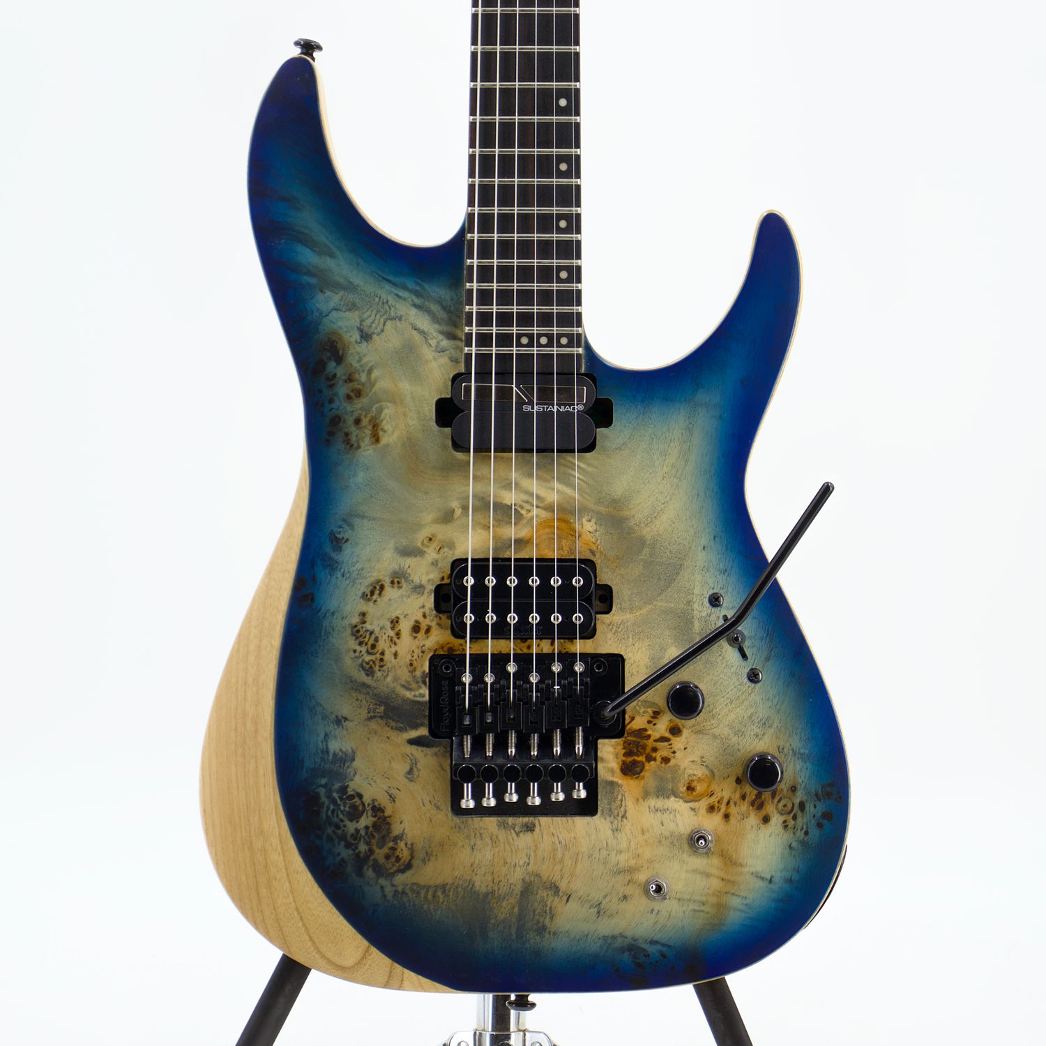Used Schecter Reaper-6 FR S Satin Sky Burst Electric Guitar