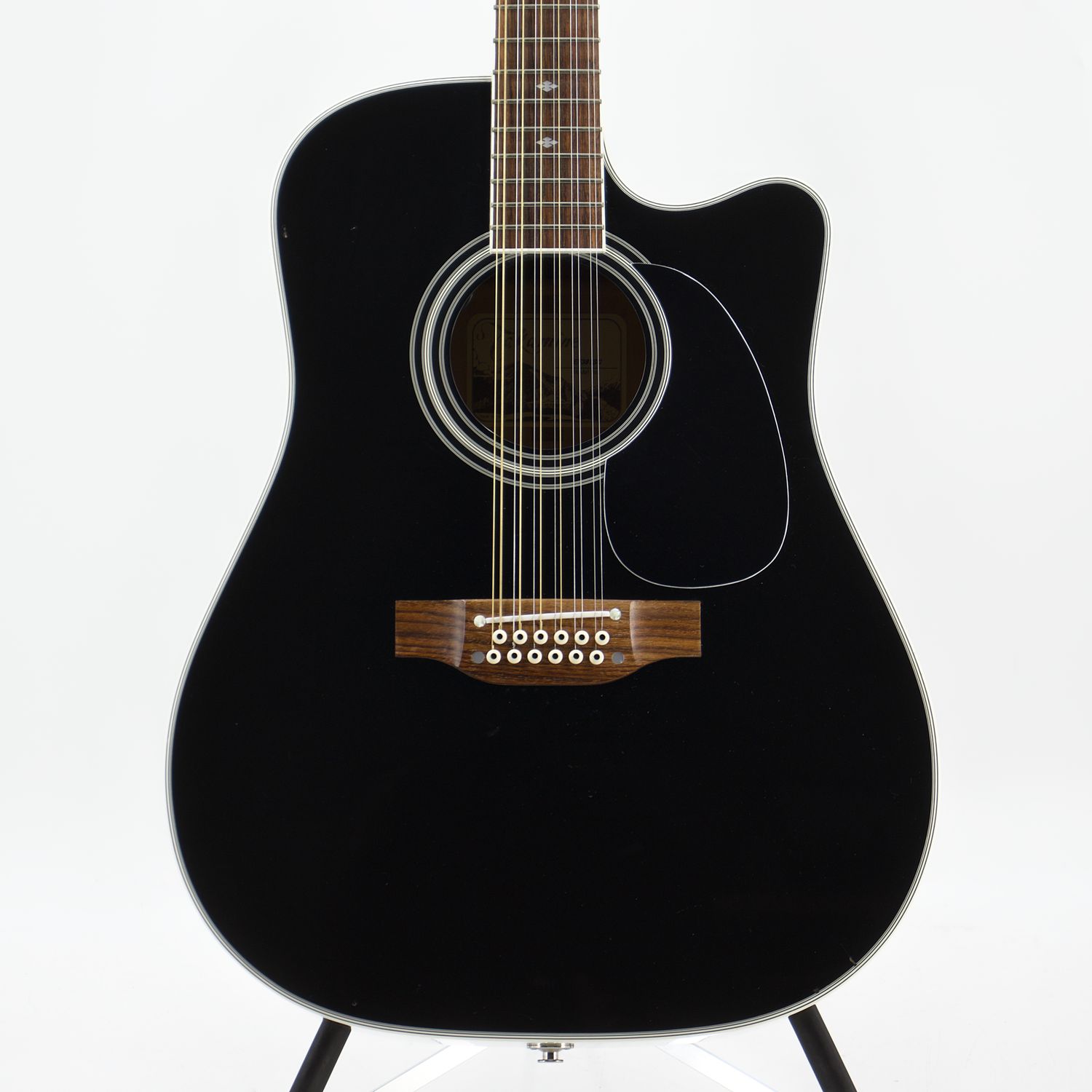 Used Takamine EF381SC Ebony 12-String Acoustic Guitar w/OHSC