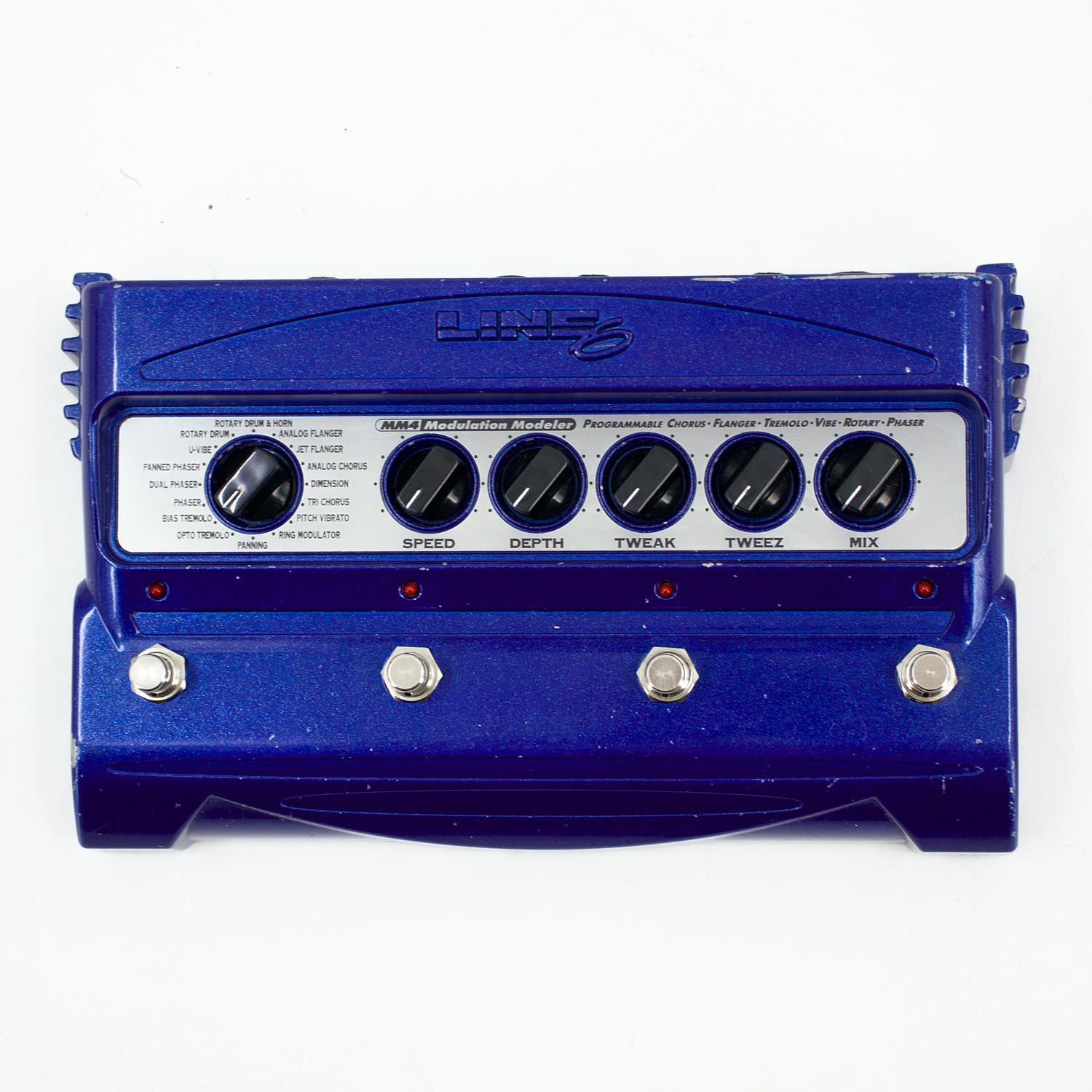 Used Line 6 MM4 Modulation Modeler Guitar Effects Pedal