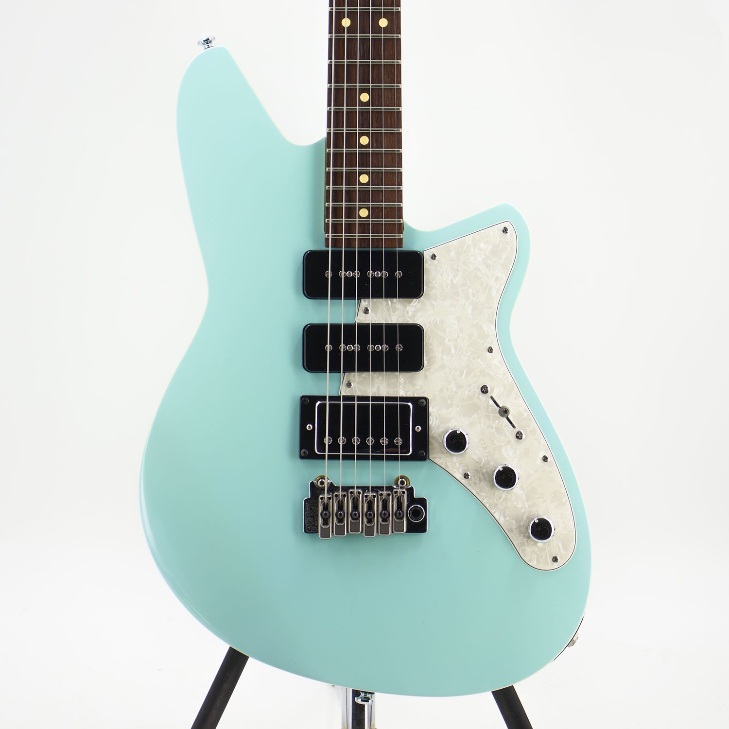 Used *DEMO* Reverend Six Gun HPP Chronic Blue Burst Electric Guitar