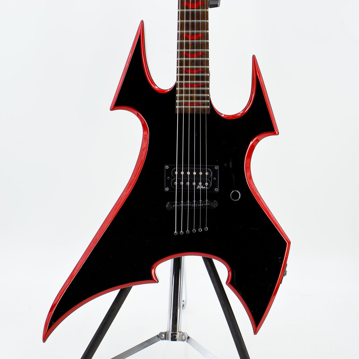 Used B.C. Rich Beast NJ Series Red/Black Electric Guitar Single Bridge Humbucker