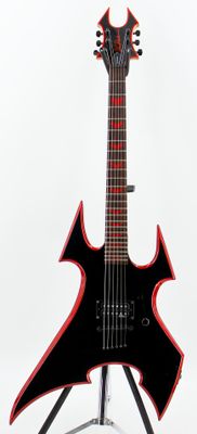 Used B.C. Rich Beast NJ Series Red/Black Electric Guitar Single Bridge Humbucker