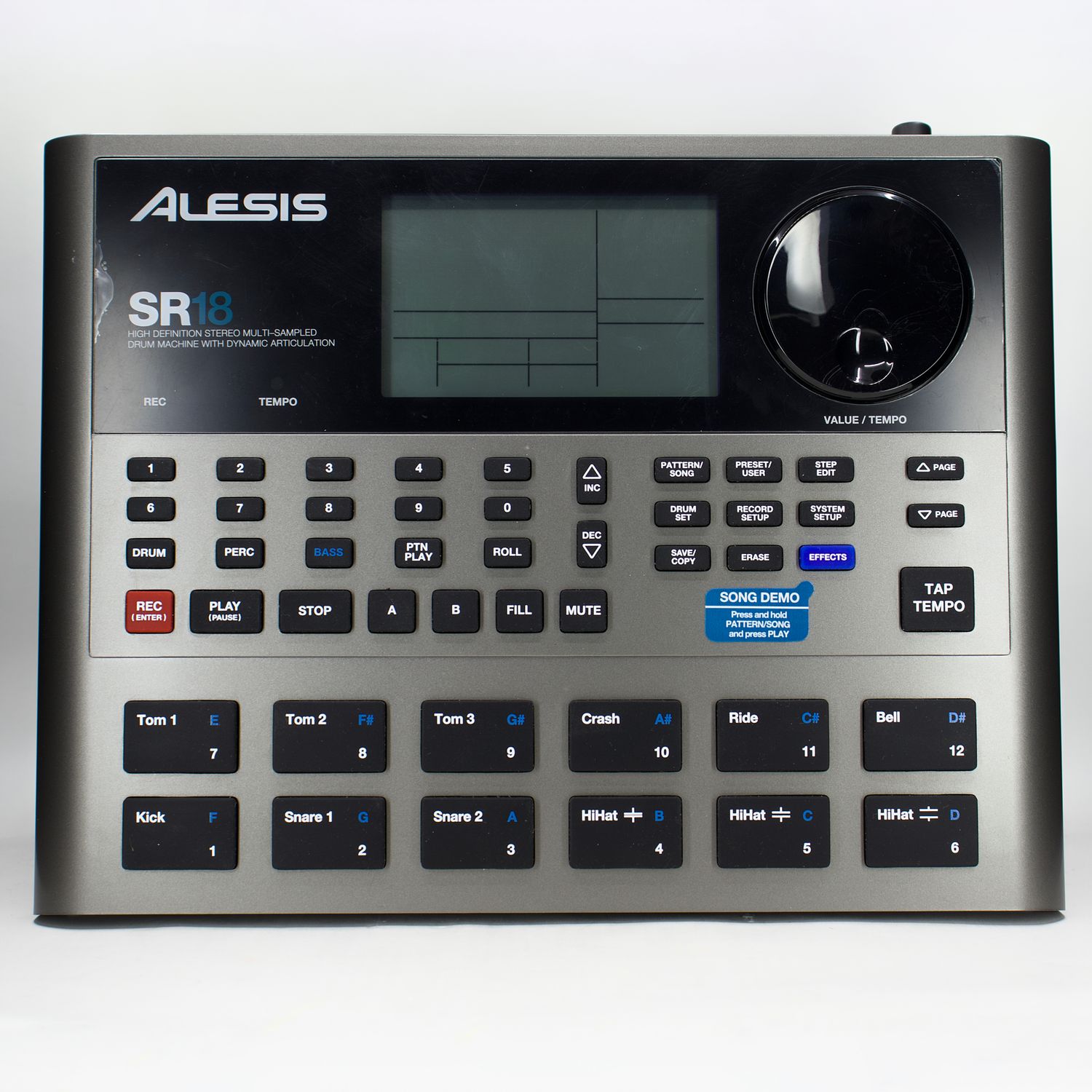 Used Alesis SR18 Drum Machine w/Box