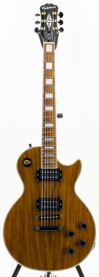 Used Epiphone Les Paul Custom Koa Natural Electric Guitar w/DiMarzio Super Distortion Pickups