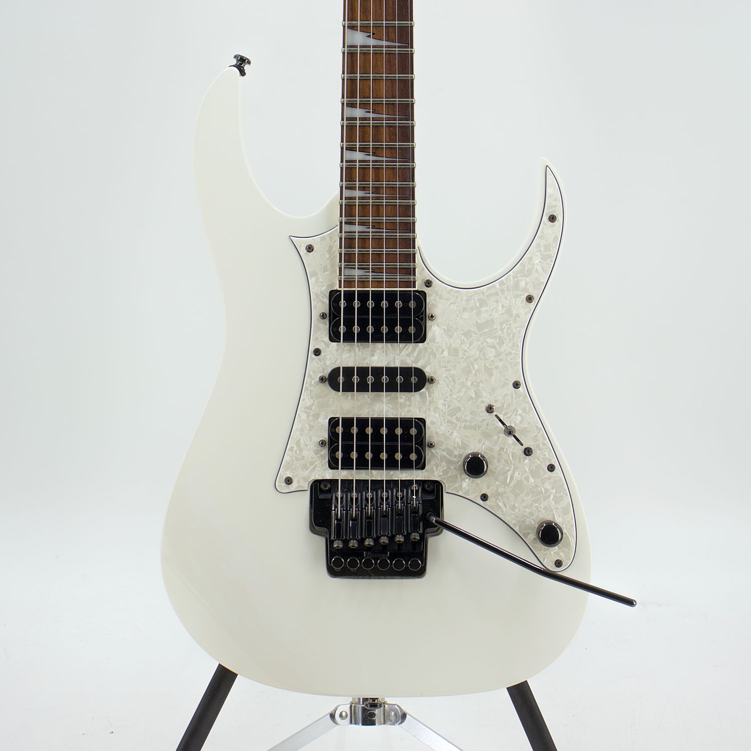 Used Ibanez RG350DX White Electric Guitar - Good Condition