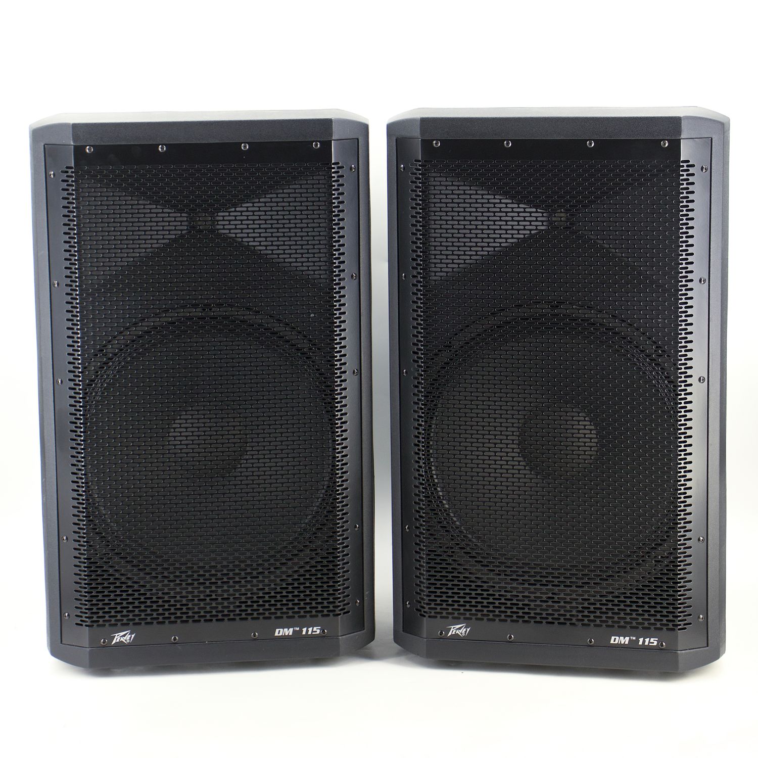 Used Peavey DM115 Pair Powered Speakers