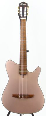 Used Ibanez FRH10N-RGF Acoustic Nylon Electric Guitar Rose Gold Metallic Flat