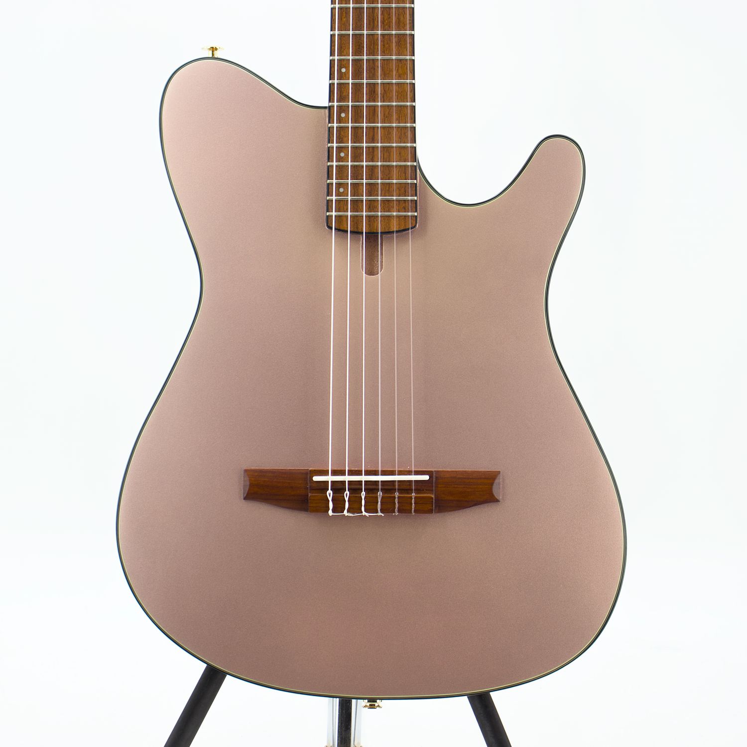 Used Ibanez FRH10N-RGF Acoustic Nylon Electric Guitar Rose Gold Metallic Flat