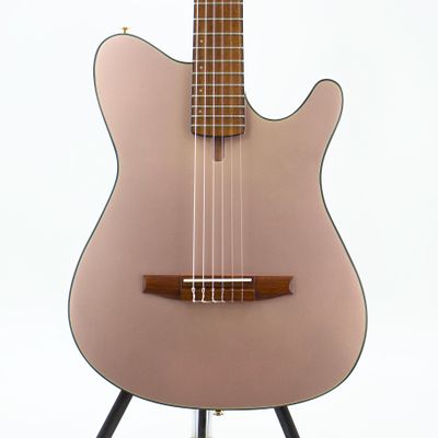 Used Ibanez FRH10N-RGF Acoustic Nylon Electric Guitar Rose Gold Metallic Flat