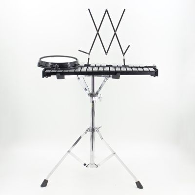 Used Vic Firth V8806 Student Bell Kit Black/Red w/ Stand, Practice Pad, Mallets &amp; Sticks