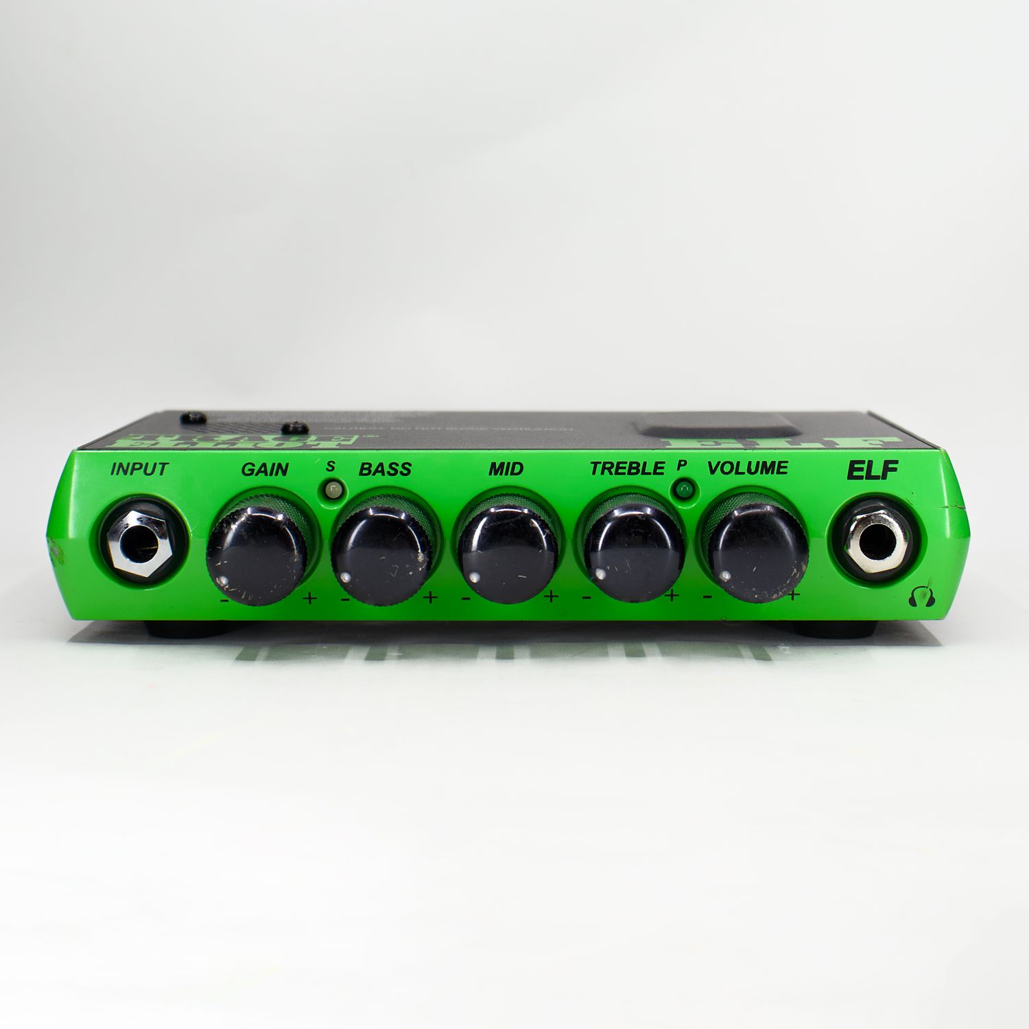 Used Trace Elliot ELF Green/Black Ultra Compact Bass Amplifier Head - Very Good