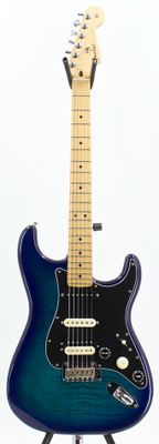 Used Fender Limited Edition Player Stratocaster HSS Plus Top Blue Burst Electric Guitar