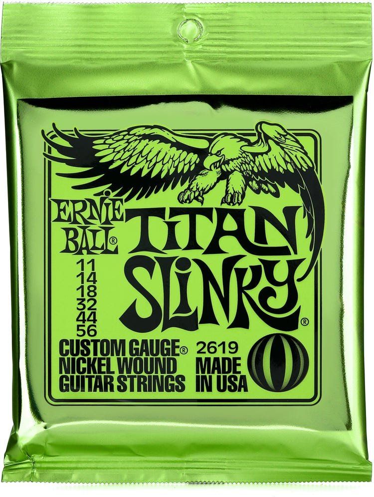 Ernie Ball - Titan Slinky Nickel Wound Electric Guitar Strings 11-56 Gauge
