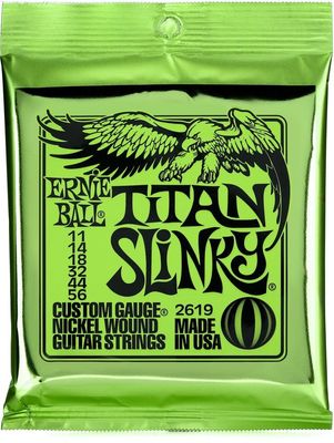Ernie Ball - Titan Slinky Nickel Wound Electric Guitar Strings 11-56 Gauge