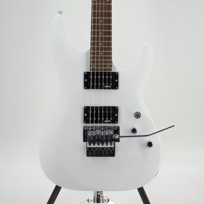 Used Schecter C-6 FR Deluxe Satin White Electric Guitar - Very Good Condition