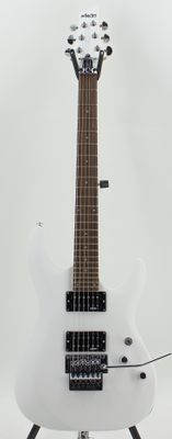 Used Schecter C-6 FR Deluxe Satin White Electric Guitar - Very Good Condition