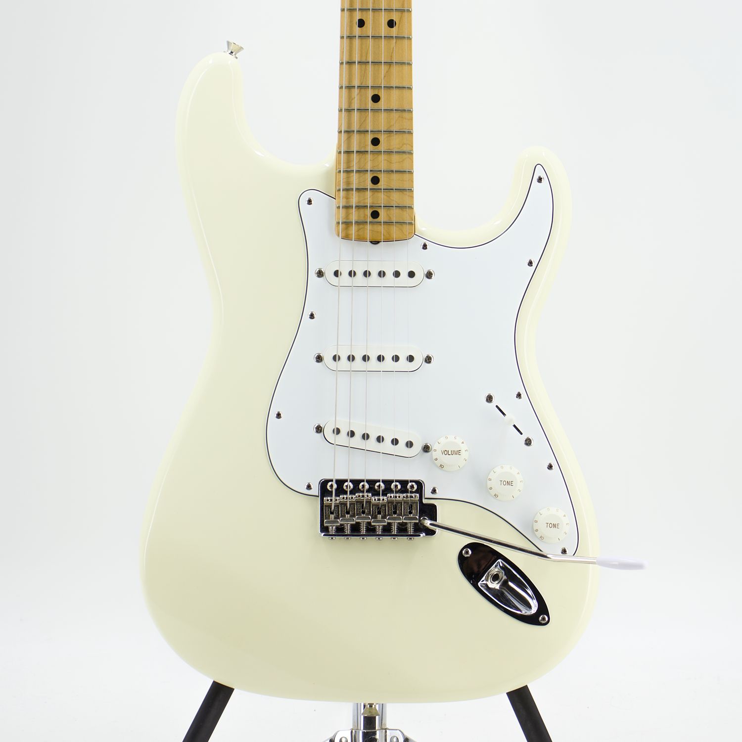 Used Fender Japan ST-67/EX '67 Reissue Olympic White Stratocaster Guitar w/Case