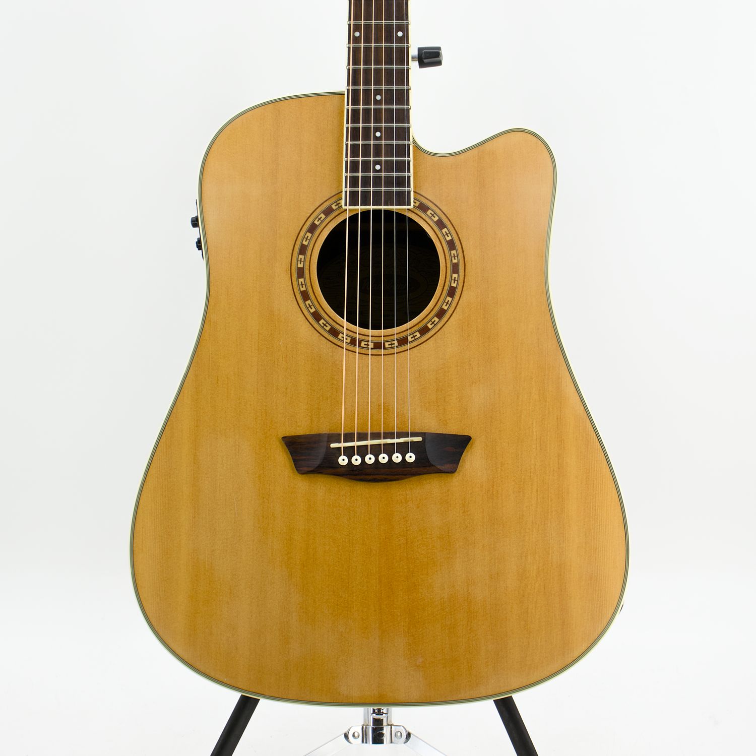 Used Washburn WD10SCE Natural Acoustic-Electric Guitar Fishman Isys+ Preamp - Good