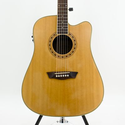 Used Washburn WD10SCE Natural Acoustic-Electric Guitar Fishman Isys+ Preamp - Good