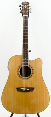 Used Washburn WD10SCE Natural Acoustic-Electric Guitar Fishman Isys+ Preamp - Good