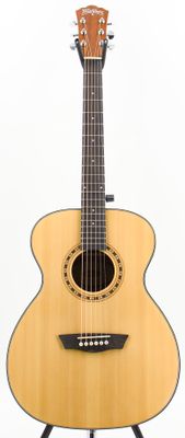 Used Washburn AF5K Apprentice Series Folk Acoustic Guitar Natural w/Case - Very Good