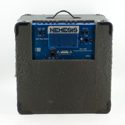 Used Eden Nemesis NC-200 Black/Blue 1x15 Bass Combo Amp w/IEC Cable