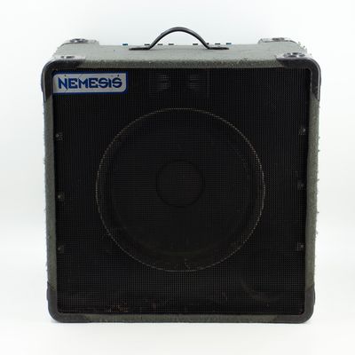 Used Eden Nemesis NC-200 Black/Blue 1x15 Bass Combo Amp w/IEC Cable