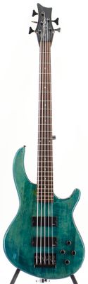Used Dean Edge Q5 Trans Blue 5-String Electric Bass Guitar - Good Condition