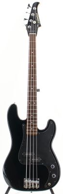 Used Silvertone LB11/BK Black Precision-Style Electric Bass Guitar - Good Condition