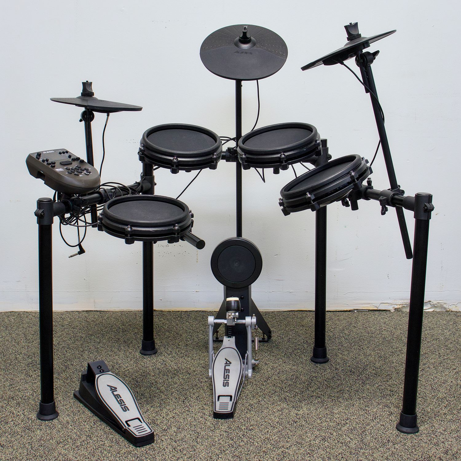 Used Alesis Nitro Mesh Kit Black Electronic Drum Set