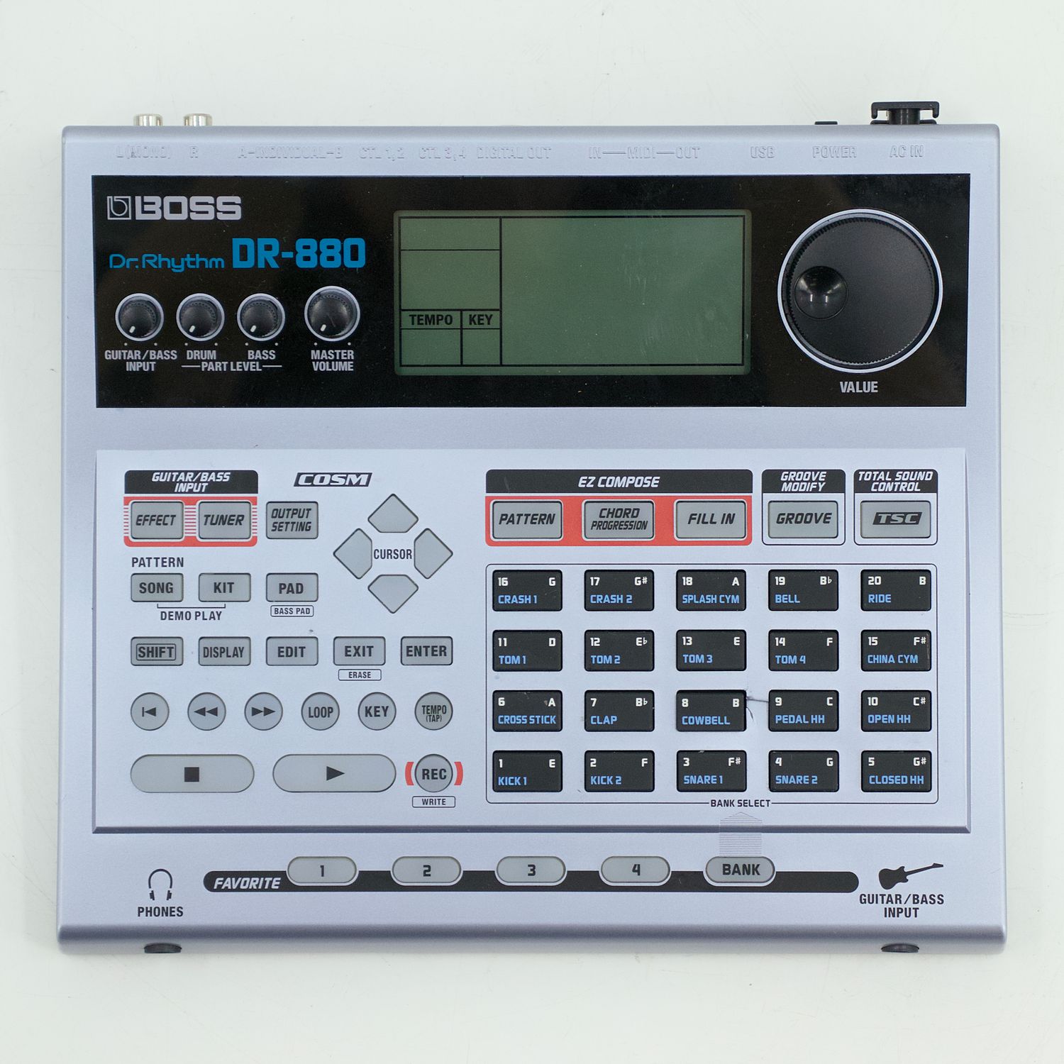 Used Boss DR-880 Dr. Rhythm Drum Machine - Very Good Condition