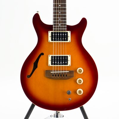 Used Hamer Duotone Cherry Sunburst Electric Guitar w/ Ovation Piezo Bridge