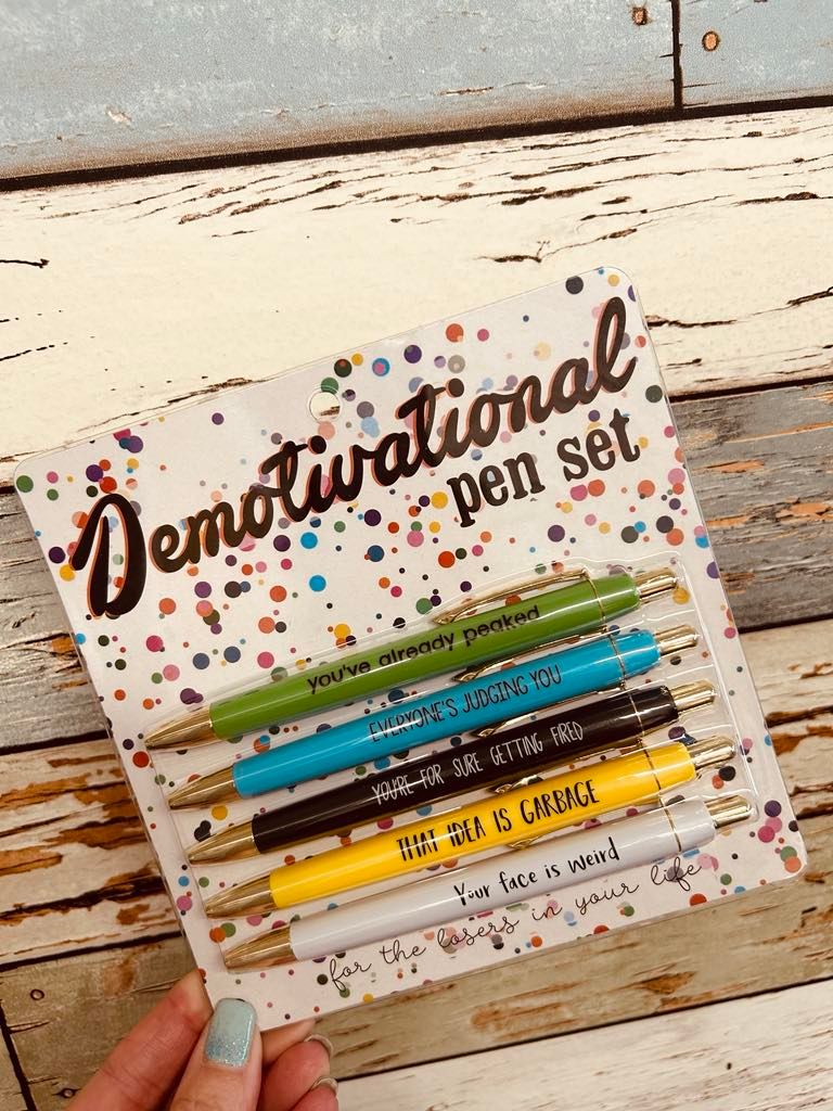 &quot;Demotivational&quot; Pen Set