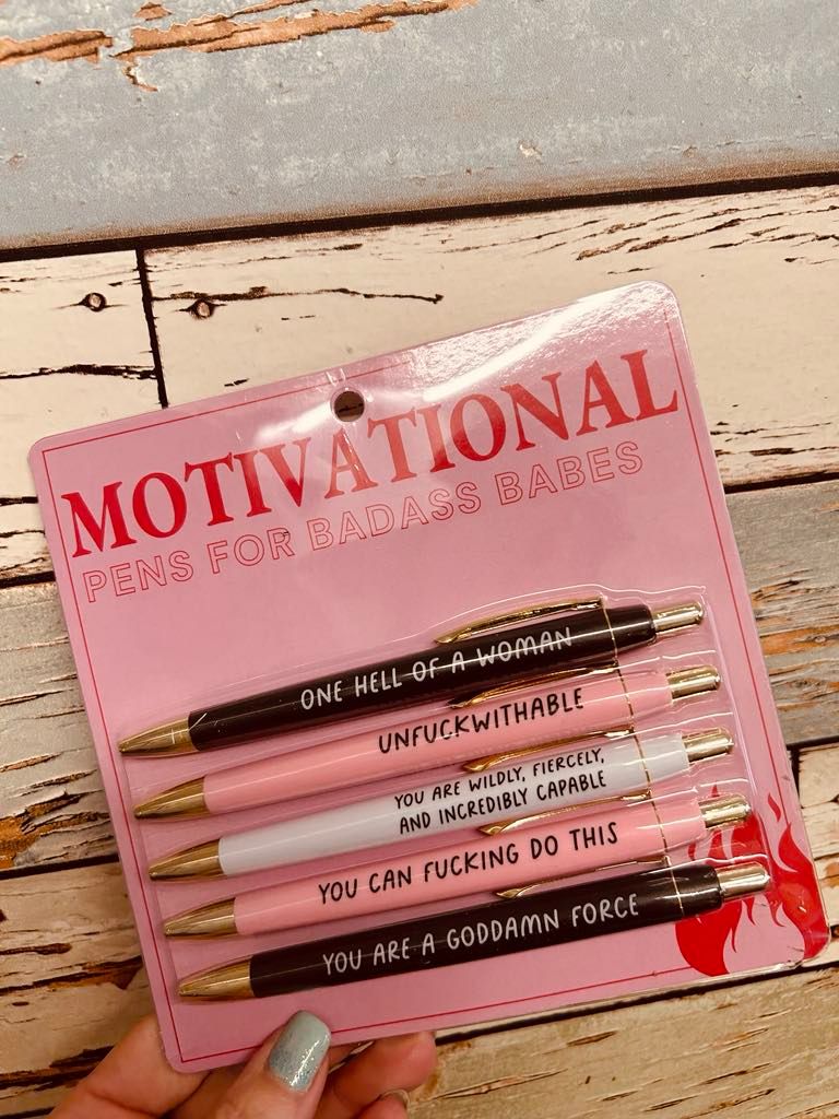 &quot;Motivational&quot; Pen Set