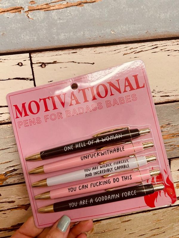 &quot;Motivational&quot; Pen Set