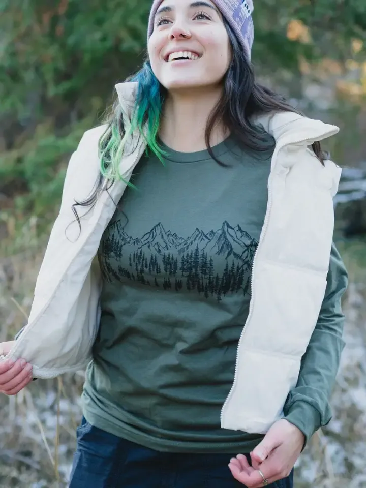Mountain Sketch Unisex Long Sleeve