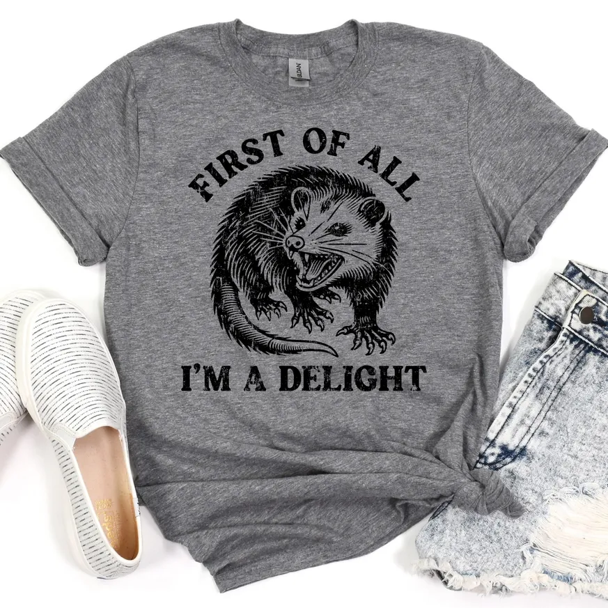 I'm A Delight Possum Tee