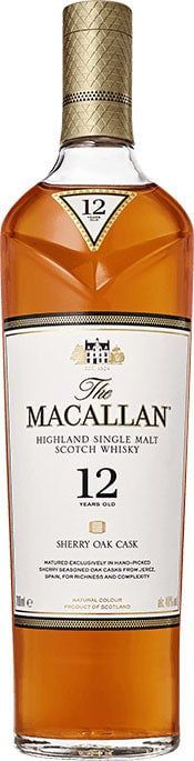 MACALLAN 12 YEAR SHERRY OAK CASK SINGLE MALT 750ML